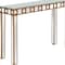 Homeroots 31 x 43.25 x 15 in. Gold Square Reflective Mirror Console Table 396846 - alternate 9